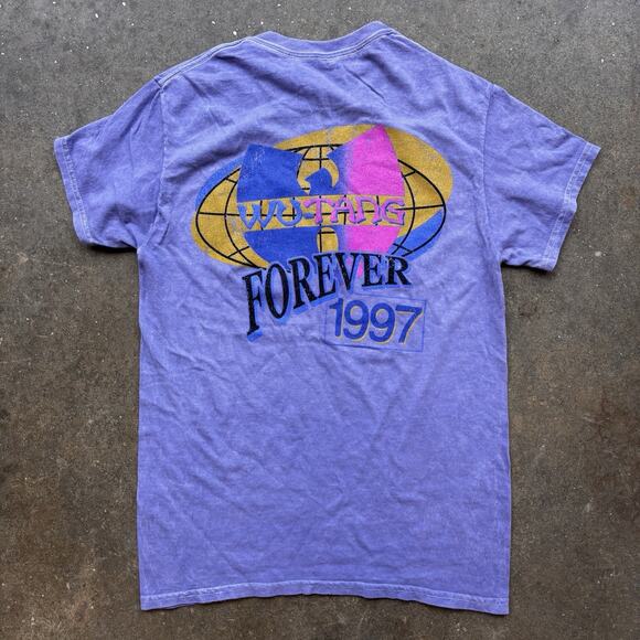 Wu Tang Forever Faded Purple Vintage Style T-shirt Boho 90s NWOT Size Small - Picture 1 of 5